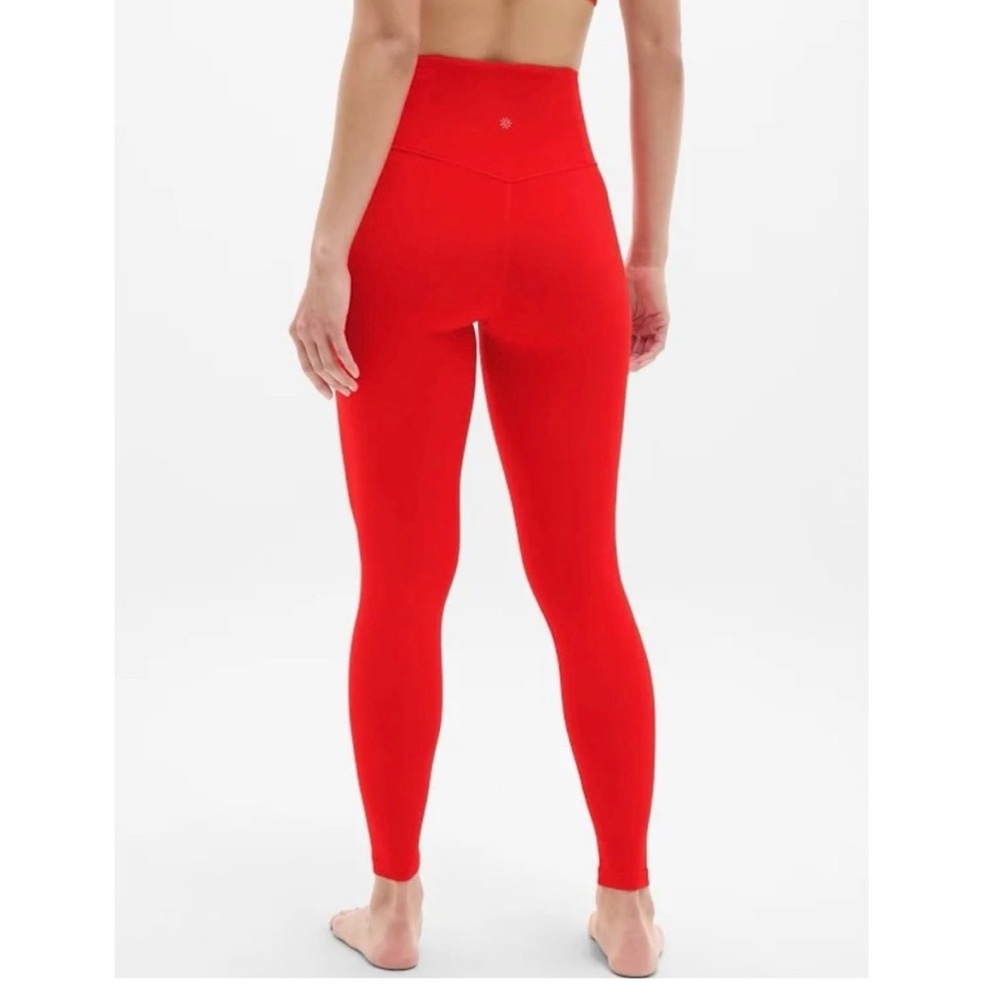 Red Athleta Salutation high rise legging